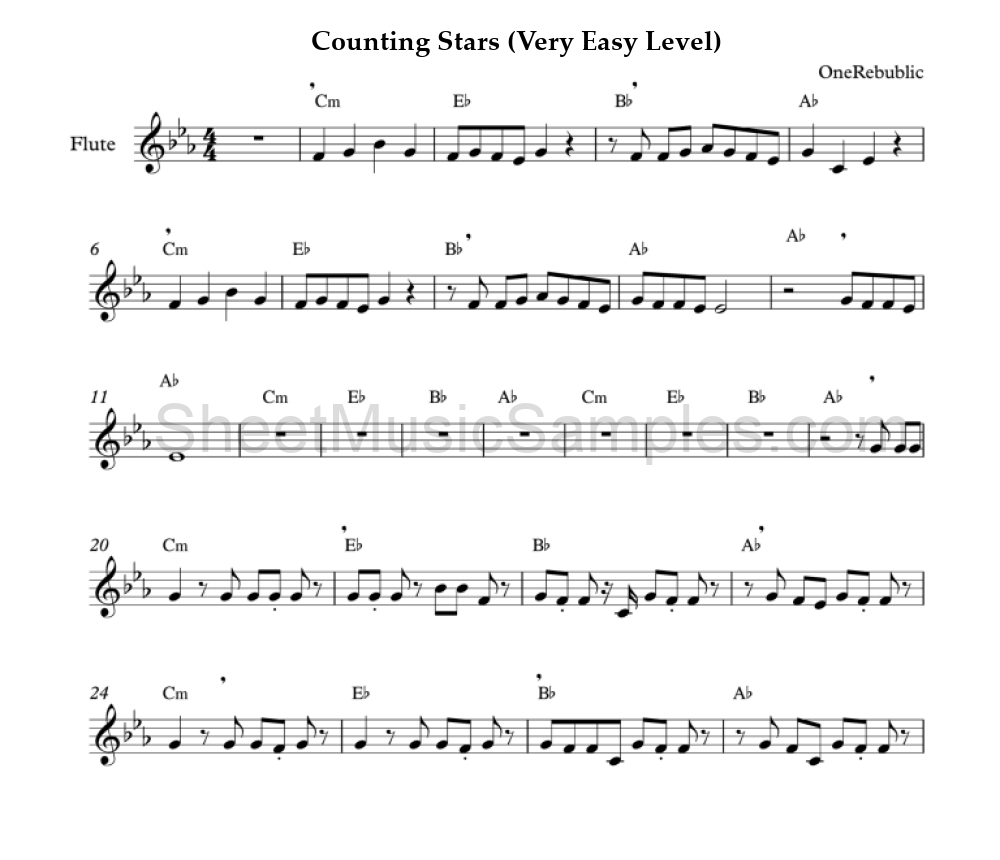 Counting Stars (Very Easy Level)