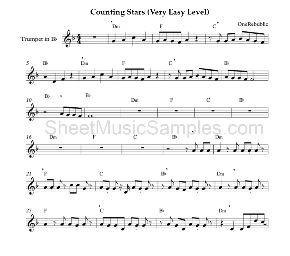 Counting Stars (Very Easy Level)