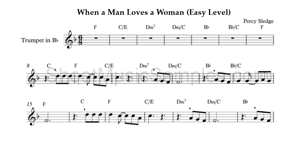 When a Man Loves a Woman (Easy Level)