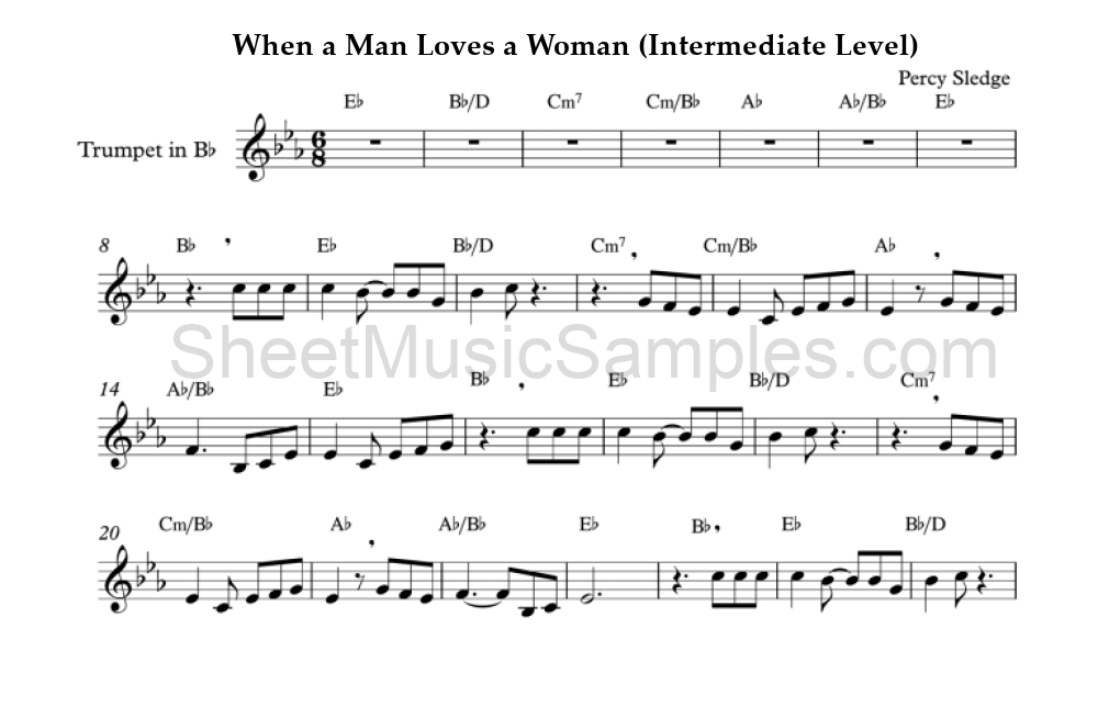 When a Man Loves a Woman (Intermediate Level)