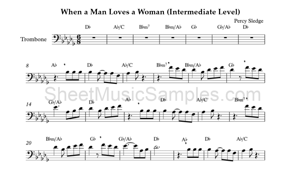 When a Man Loves a Woman (Intermediate Level)