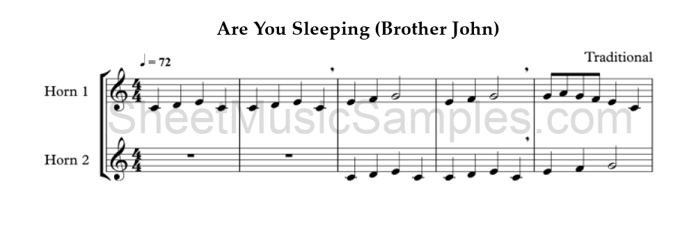 Are You Sleeping (Brother John)