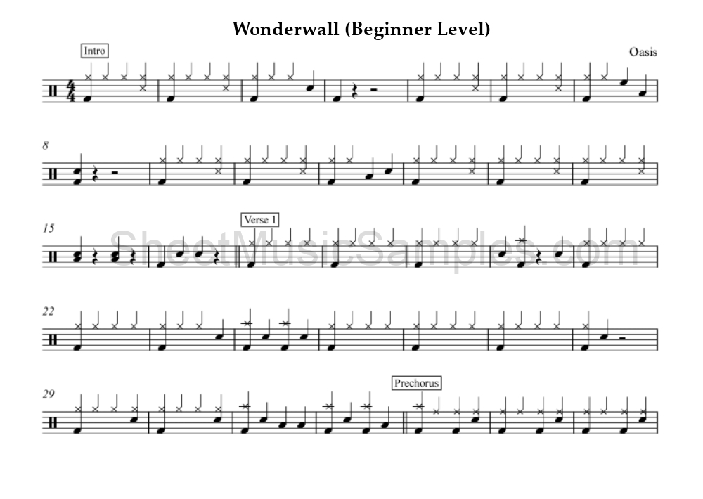 Wonderwall (Beginner Level)