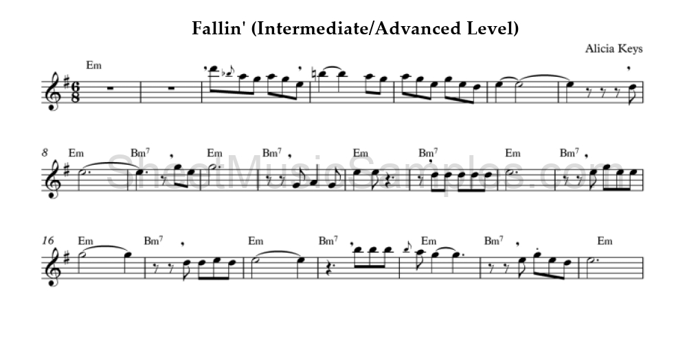 Fallin' (Intermediate/Advanced Level)