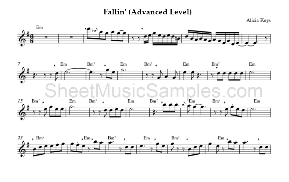 Fallin' (Advanced Level)