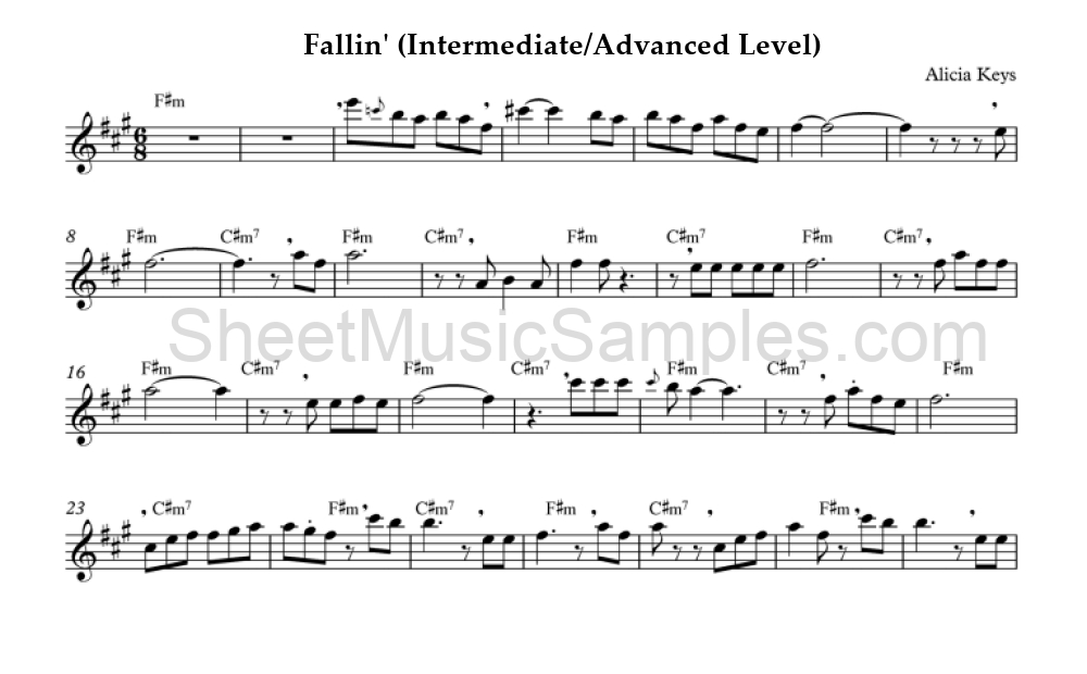 Fallin' (Intermediate/Advanced Level)