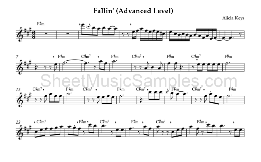 Fallin' (Advanced Level)