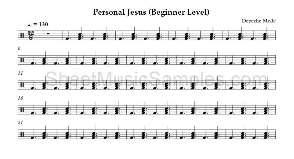 Personal Jesus (Beginner Level)