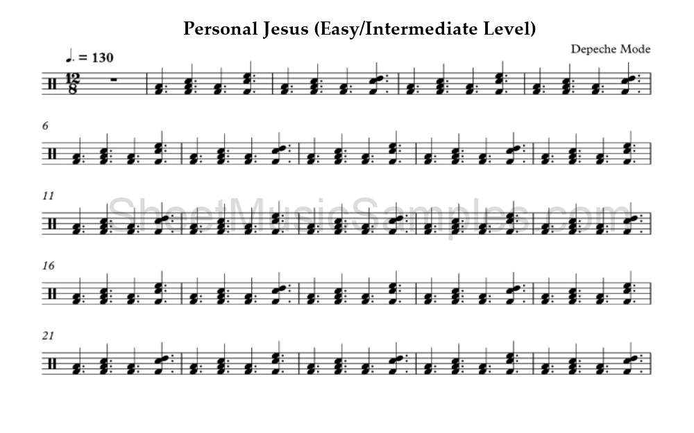 Personal Jesus (Easy/Intermediate Level)