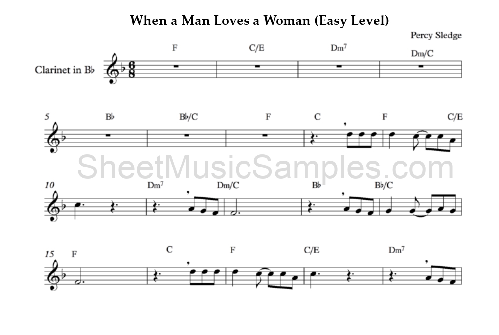 When a Man Loves a Woman (Easy Level)