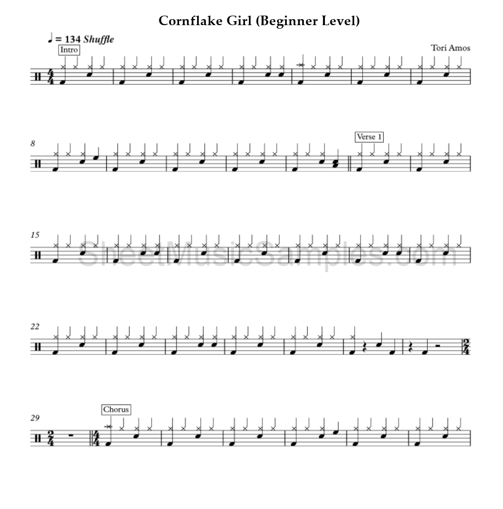 Cornflake Girl (Beginner Level)