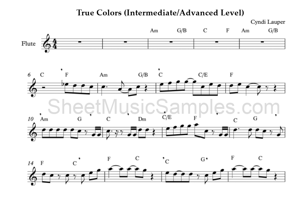 True Colors (Intermediate/Advanced Level)