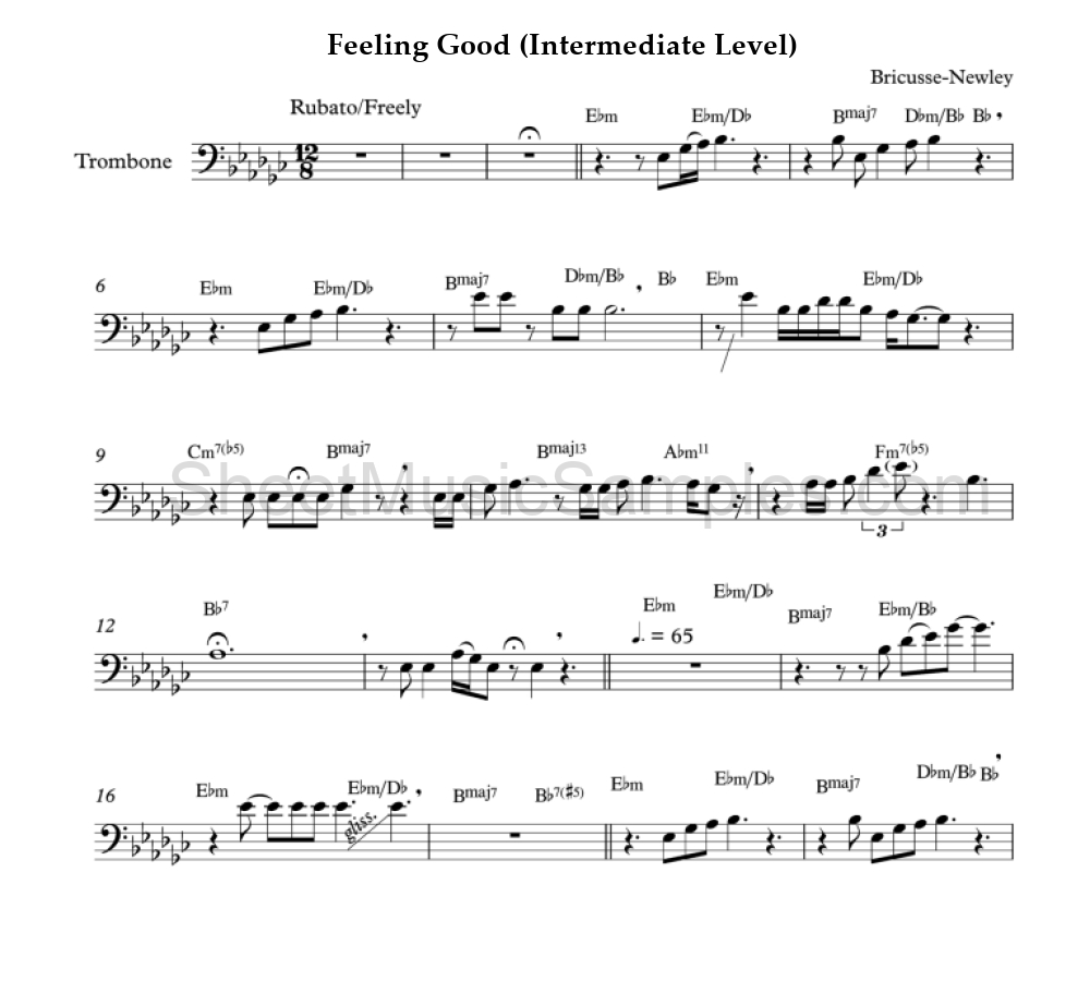 Feeling Good (Intermediate Level)