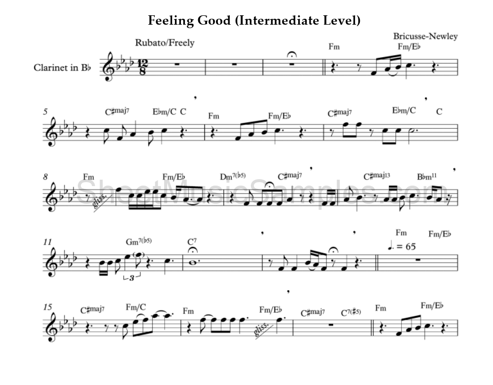 Feeling Good (Intermediate Level)