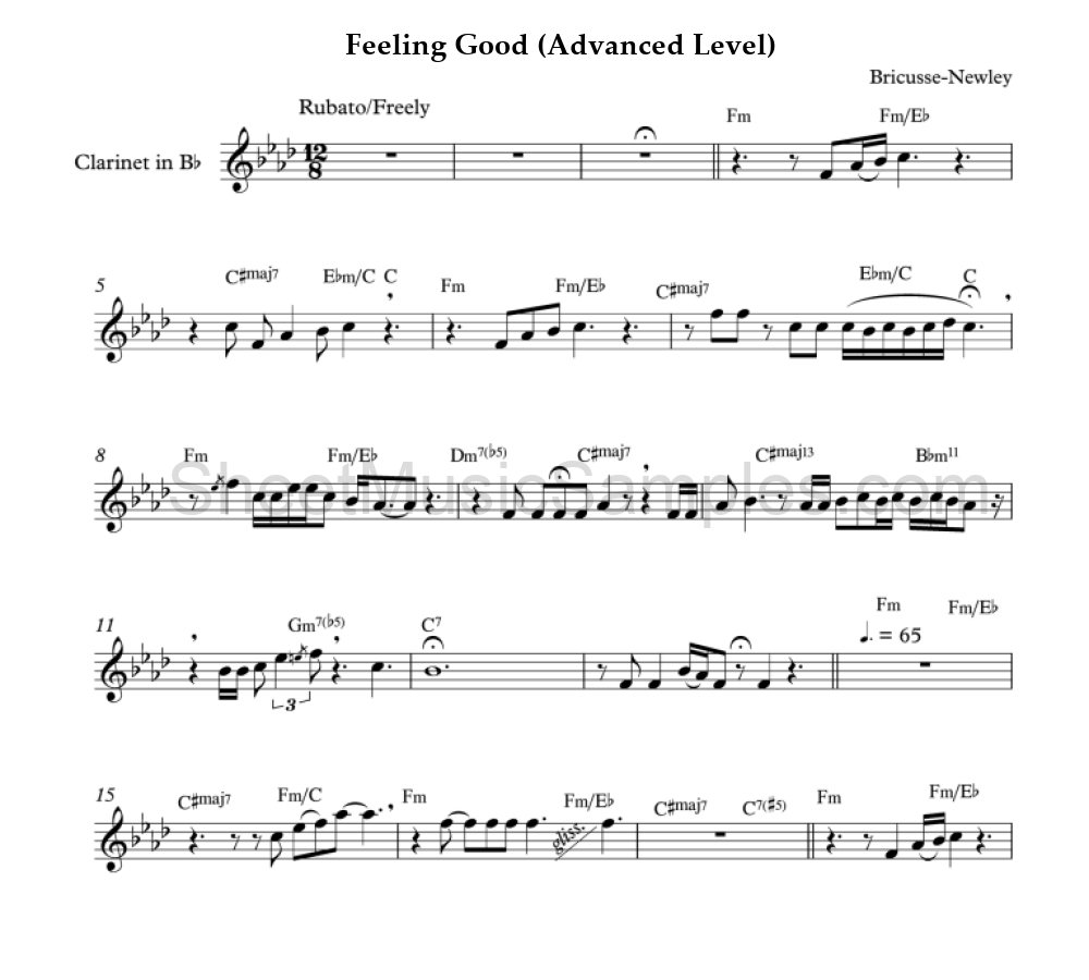 Feeling Good (Advanced Level)