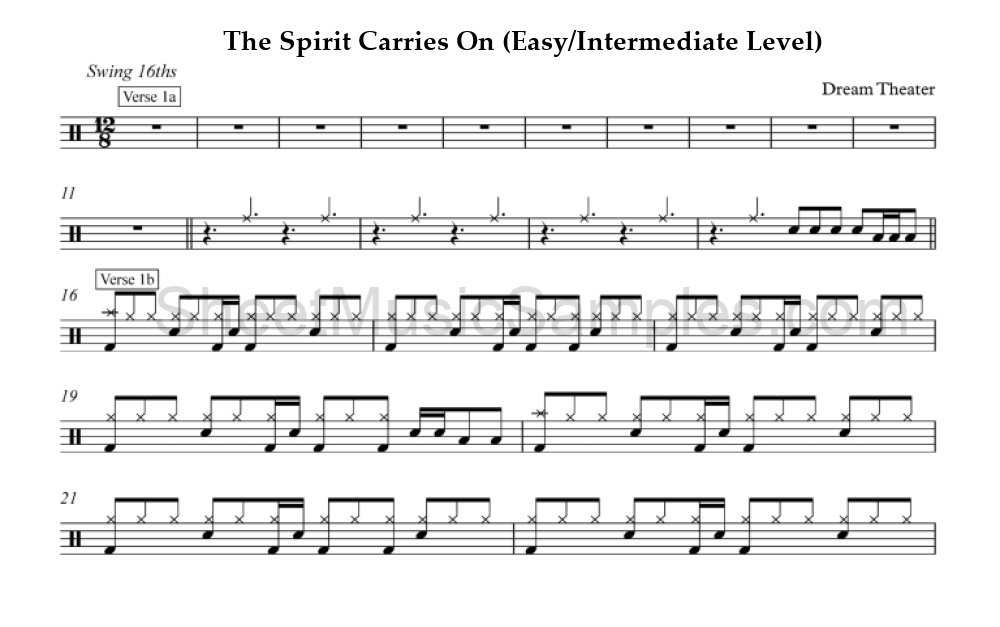 The Spirit Carries On (Easy/Intermediate Level)