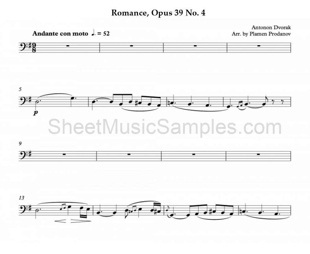 Romance, Opus 39 No. 4