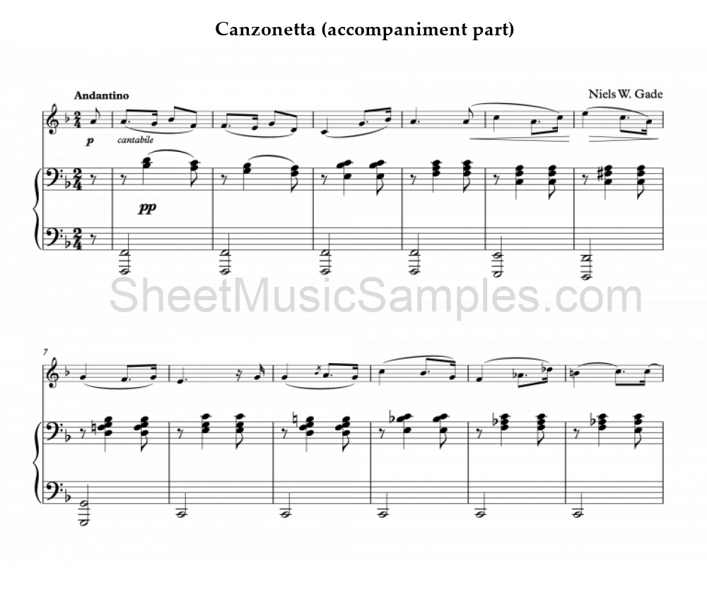 Canzonetta (accompaniment part)