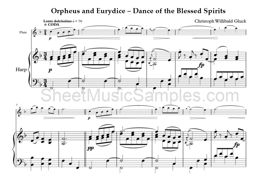 Orpheus and Eurydice – Dance of the Blessed Spirits