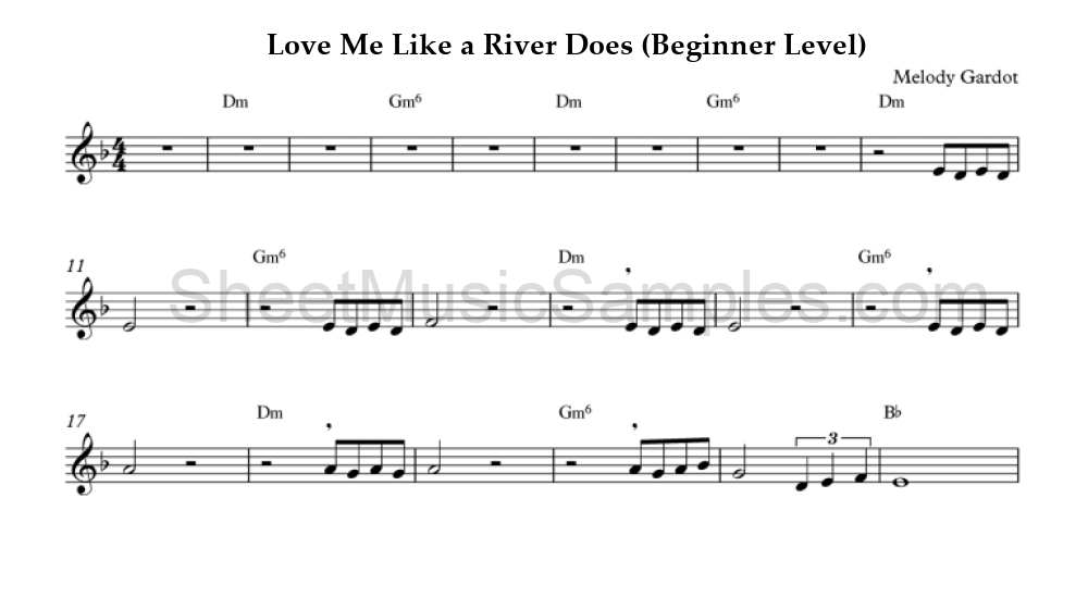 Love Me Like a River Does (Beginner Level)