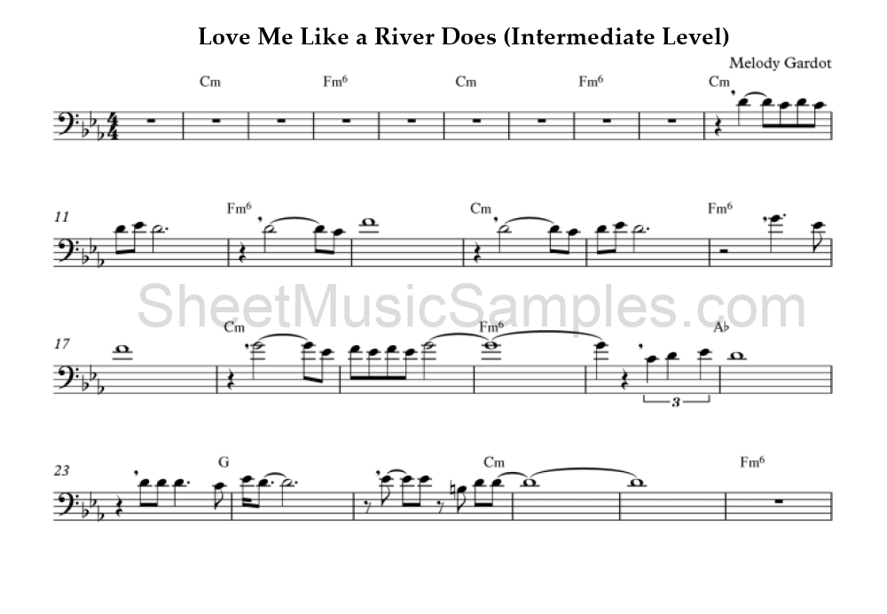 Love Me Like a River Does (Intermediate Level)