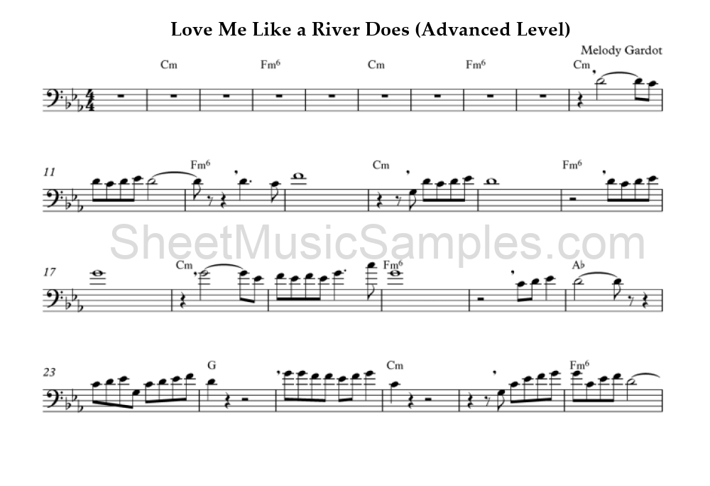 Love Me Like a River Does (Advanced Level)