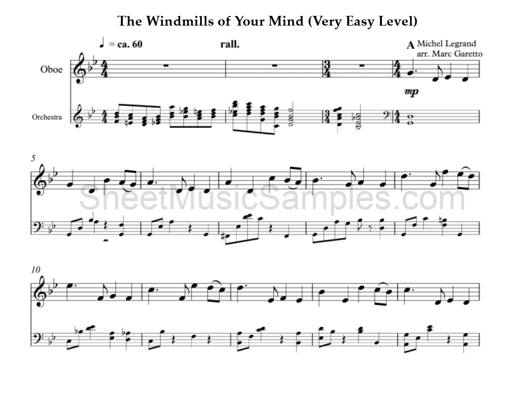 The Windmills of Your Mind (Very Easy Level)