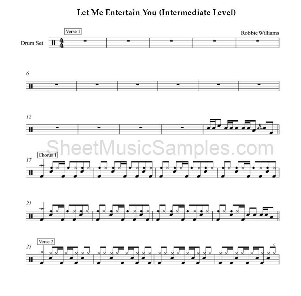 Let Me Entertain You (Intermediate Level)