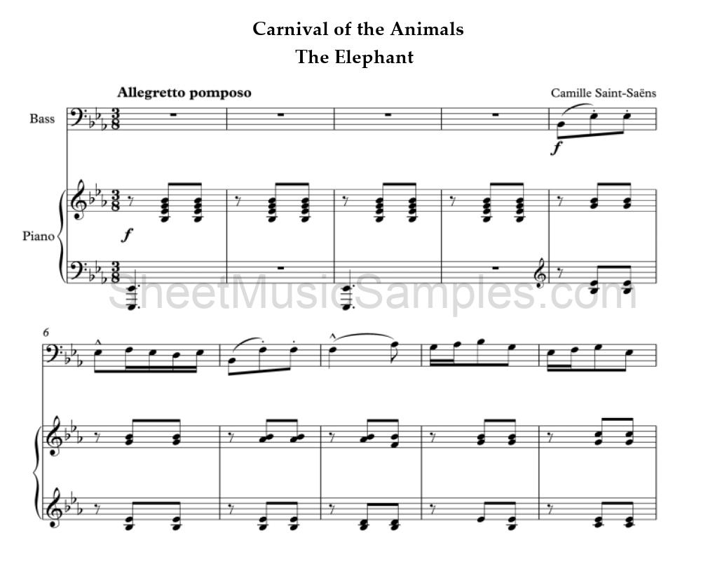 Carnival of the Animals - The Elephant