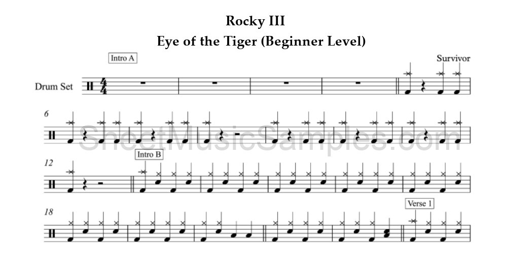 Rocky III - Eye of the Tiger (Beginner Level)