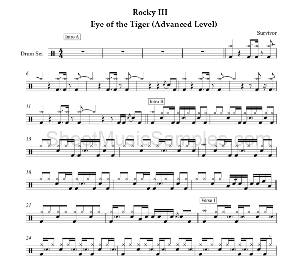 Rocky III - Eye of the Tiger (Advanced Level)