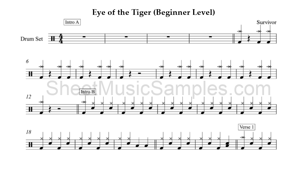 Eye of the Tiger (Beginner Level)