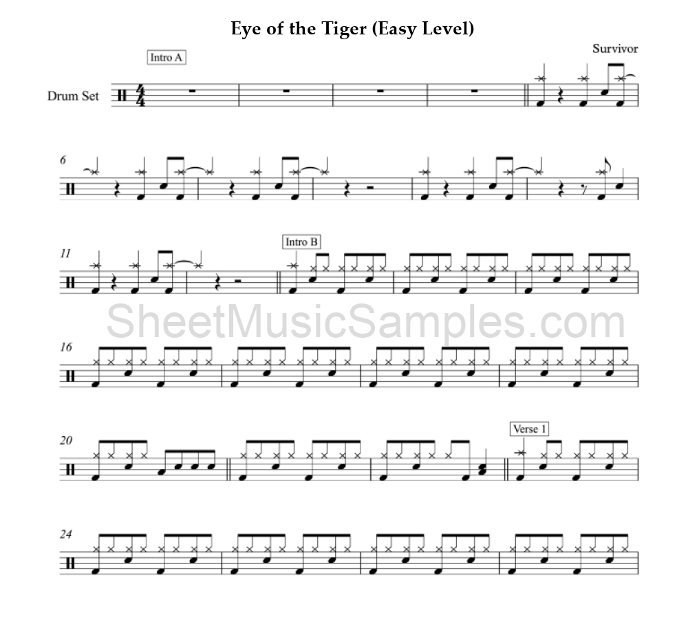 Eye of the Tiger (Easy Level)