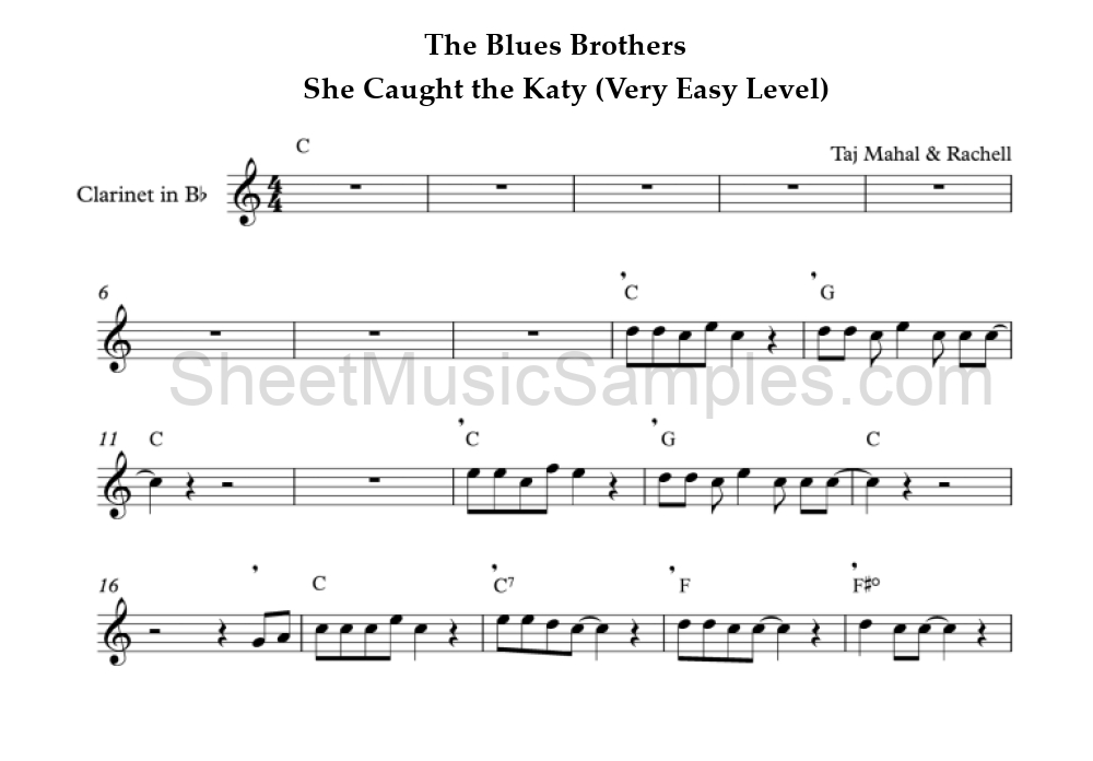 The Blues Brothers - She Caught the Katy (Very Easy Level)