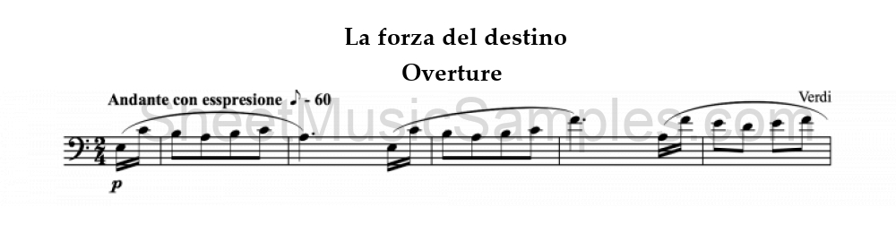 La forza del destino - Overture