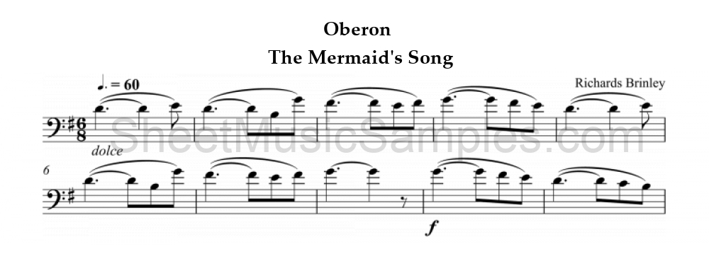 Oberon - The Mermaid's Song