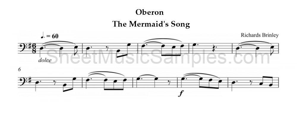 Oberon - The Mermaid's Song