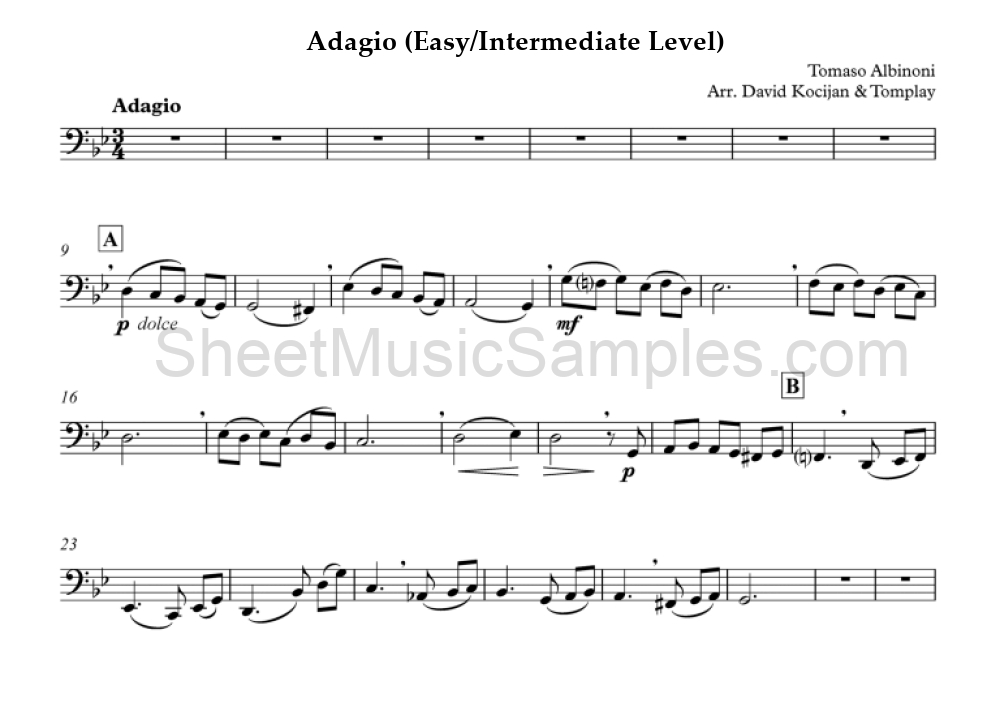 Adagio (Easy/Intermediate Level)