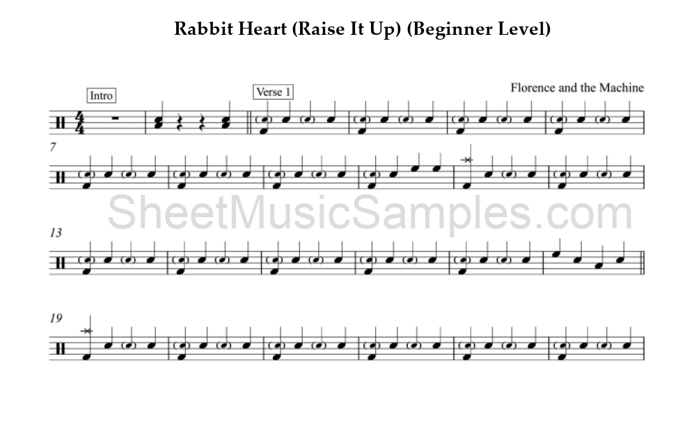 Rabbit Heart (Raise It Up) (Beginner Level)