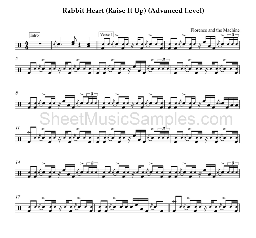 Rabbit Heart (Raise It Up) (Advanced Level)