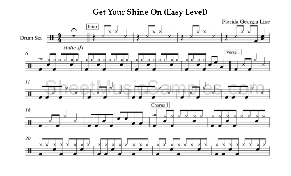 Get Your Shine On (Easy Level)