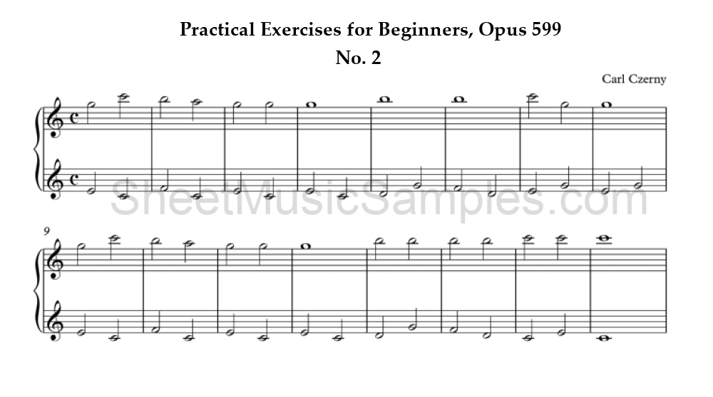 Practical Exercises for Beginners, Opus 599 - No. 2