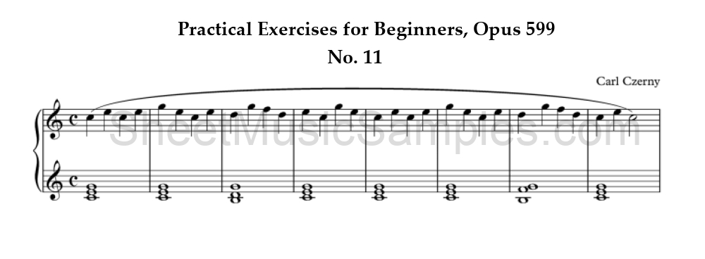 Practical Exercises for Beginners, Opus 599 - No. 11