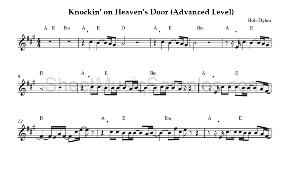 Knockin' on Heaven's Door (Advanced Level)