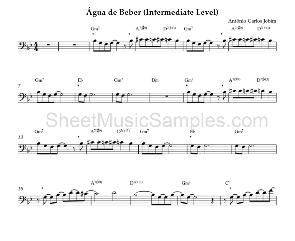 Água de Beber (Intermediate Level)