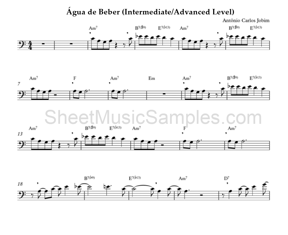 Água de Beber (Intermediate/Advanced Level)