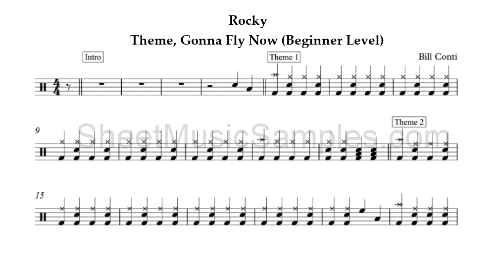 Rocky - Theme, Gonna Fly Now (Beginner Level)