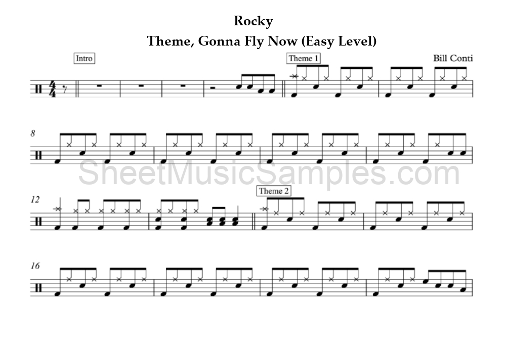 Rocky - Theme, Gonna Fly Now (Easy Level)