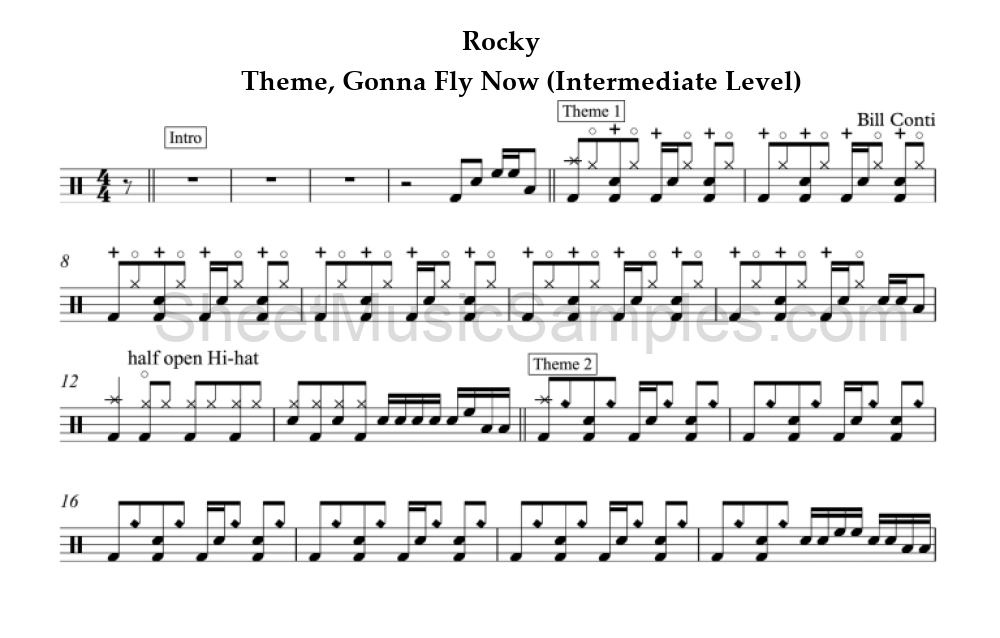 Rocky - Theme, Gonna Fly Now (Intermediate Level)