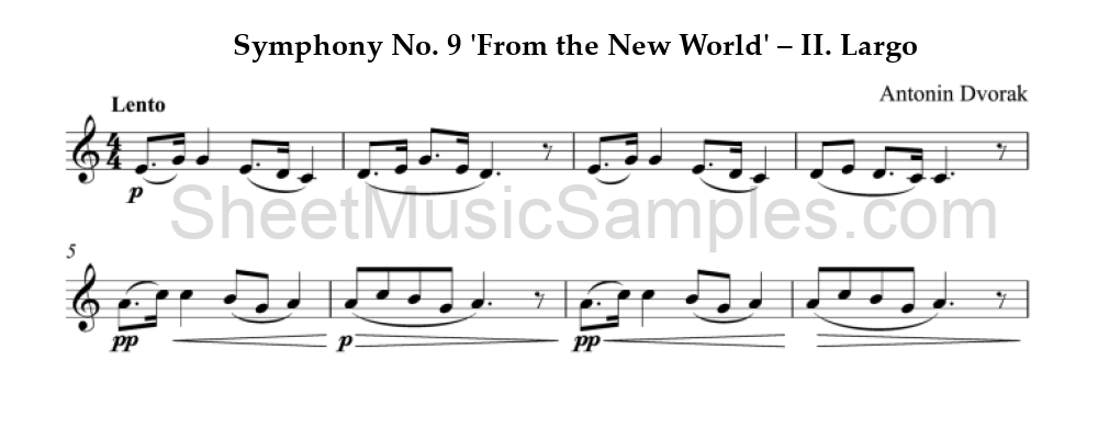 Symphony No. 9 'From the New World' – II. Largo